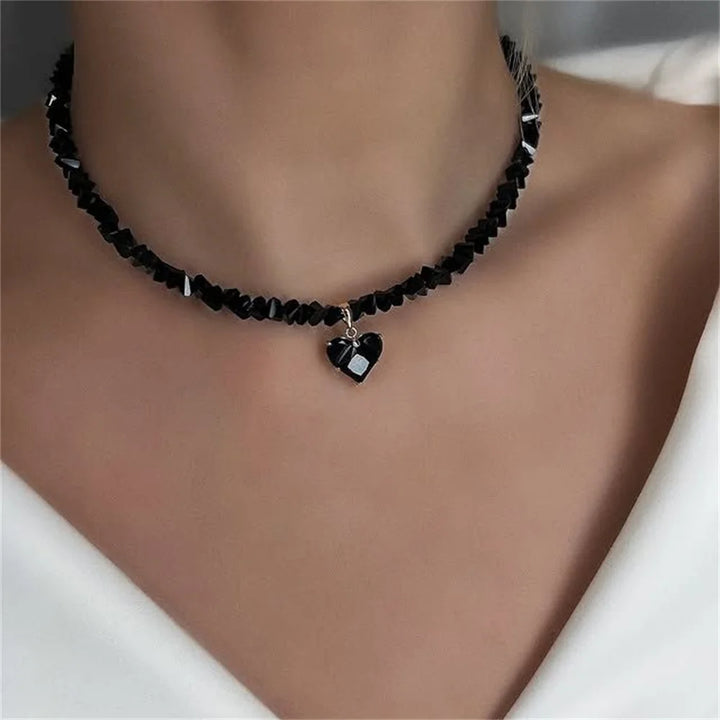 Necklace For Women Female Boho Geometric Baroque Transparent Crystal
