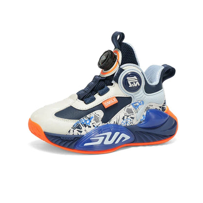 Children‘s Basketball Shoes Non-slip Breathable Basketball Training Sneakers Leather Boys Girls Athletic Shoes Kids Running Shoe