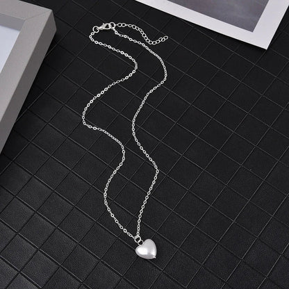 Fashion Kpop Pearl Choker Necklace Cute Double Layer Chain Pendant For Women Jewelry Girl Gift