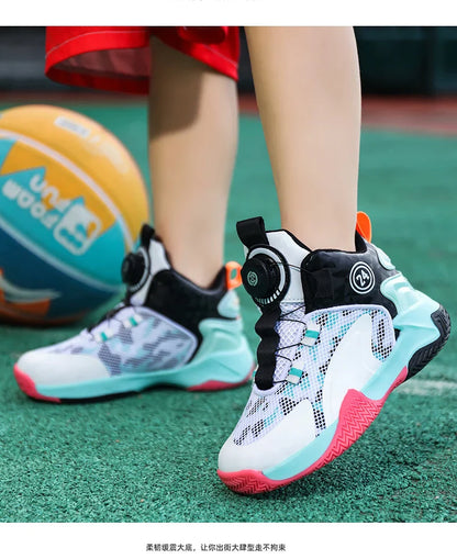 New high-quality breathable and fashionable casual basketball shoes for children and boys
