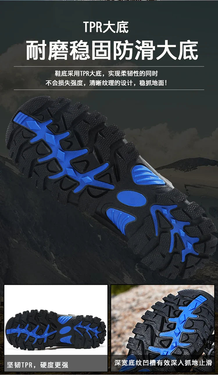 Trendy Classic Men Ankle Boots Wear Resisting Hiking Shoes Cow Suede Men Boot Comfortable Walking Sneaker For Man Tactical Shoes