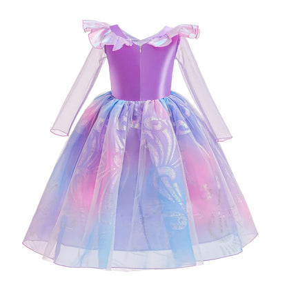 A Bruxa em West Role Play Vestido Glinda Brilhante Rosa Fantasia de Princesa Fantasia de Performance Palco Wicked Menina Vestidos