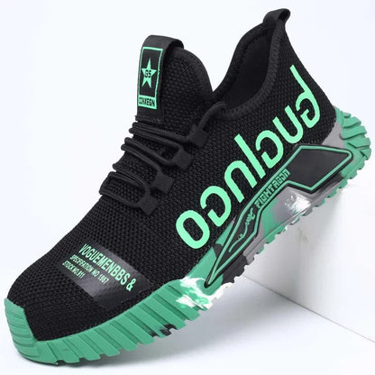 Puncture Proof Breathable Work Safety Boots Anti-stab Safety Shoes Men Steel Toe Shoes  Man Construction Work Shoes Male Sneaker
