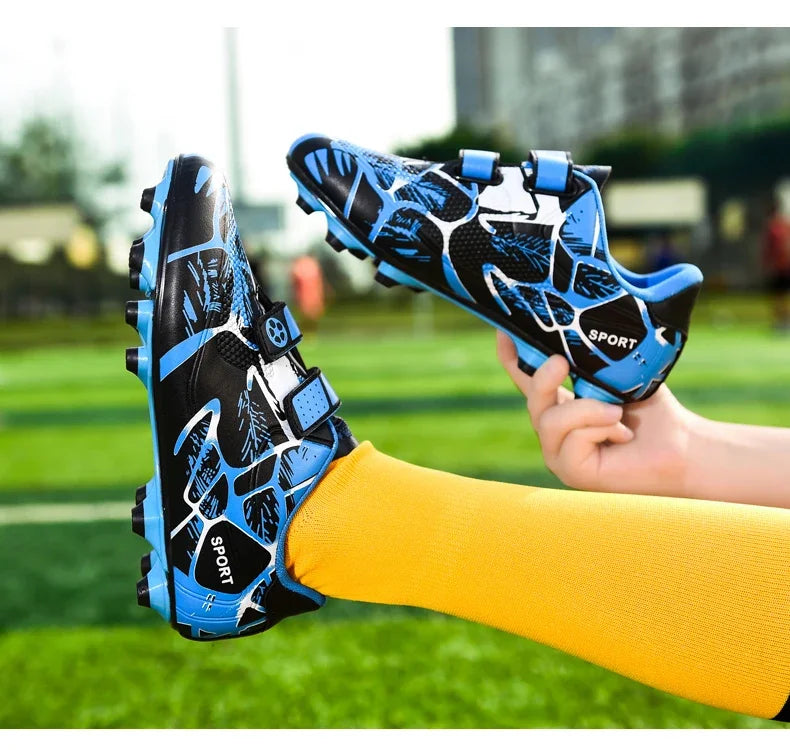 Kids Soccer Shoes Society TF/FG School Football Boots Cleats Grass Sneakers Boy Girl Outdoor Athletic Training Sports Footwear