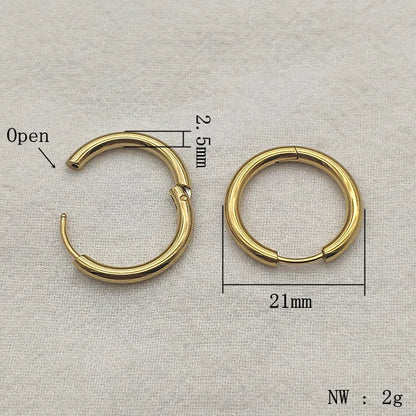 NEW ARRIVAL! 13/17/21mm 100pcs Stainless Steel Round Clasps&Hooks Earring Hooks Base For Handmade Earrings Parts DIY Accessories