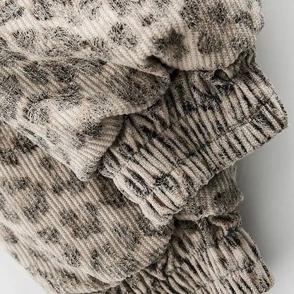 Niche Design Men's Fleece Jackets Hooded Leopard Print Fur Thick Padded Coats Thermal Contrast Color Male Clothing CPG2405
