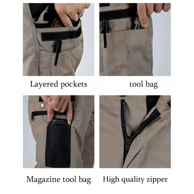 Tactical Pants Men Waterproof Combat Trousers Outdoor Hiking Hunting Clothes Multi-pocket Workwear Wear-resistant Cargo Pants