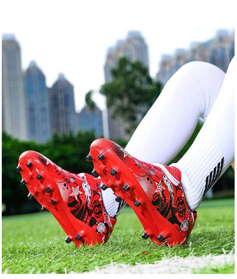 Children's Soccer Shoes Cleats Sneakers FG Sport Non-Slip Kids Football Boots Training Match Boys Youth Professional Shoes New
