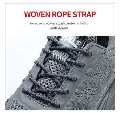 Summer Work Shoes with protection breathable Lightweight ShoesSteel Toe Shoes Men  Anti-smashing Industrial Safety Shoes