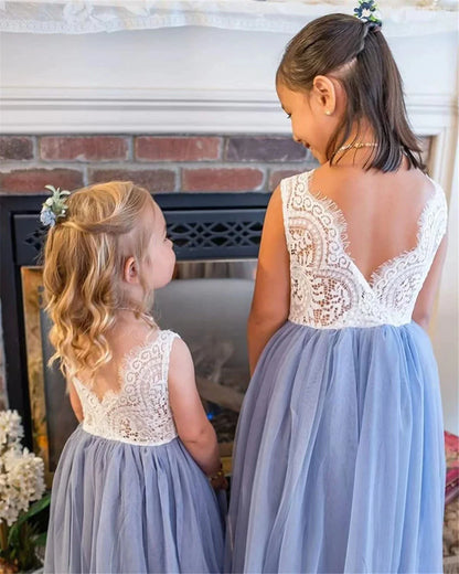 Vestido de Festa Princesa Renda para Menina Bebê Crianças Vestidos de Aniversário de Casamento de Verão Roupa Infantil 2 4 6 8 10 12 14