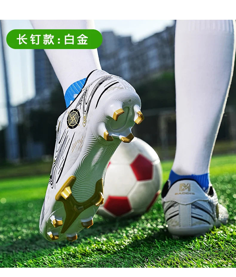 Men's football shoes with stud pattern for men, women, children, boys, teenagers, sports sneakers, outdoor training shoes