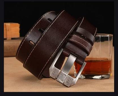 Men High Quality Genuine Leather Belt Luxury Brand Designer Belts Men Fashion Waist Straps for Jeans Trousers