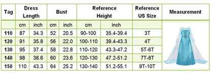 Kid Snow White Cinderella Rapunzel Elsa Belle Costume Girl Halloween Christmas Carnival Dress Children Princess Evening Gown