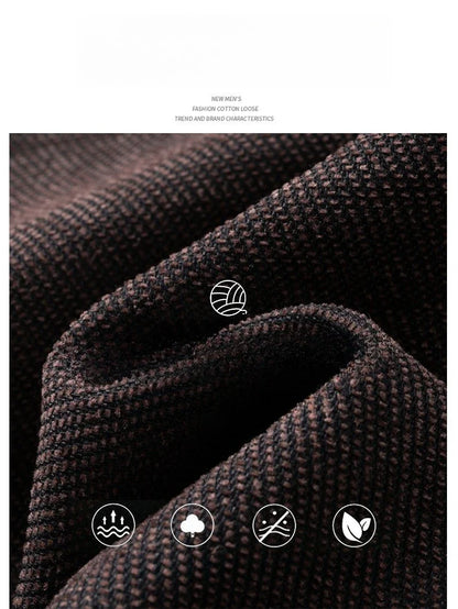 Men's Winter Fleece Elastic Casual Pants Thick Warm Soft Business Stretch Slim Trousers Streetwear Fashion Korean Brand Clothes
