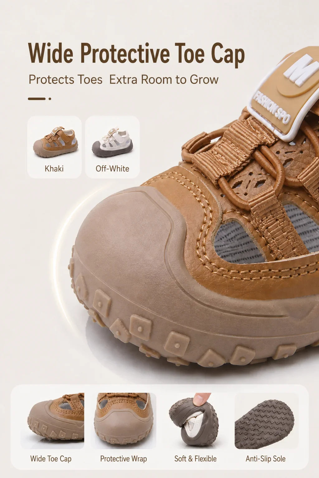 Hollow Out Summer Sandals For Children PU Leather Trend Fashion Boy's Girl's Sport Sandal Anti-slippery Ergonomics Kid's Sneaker
