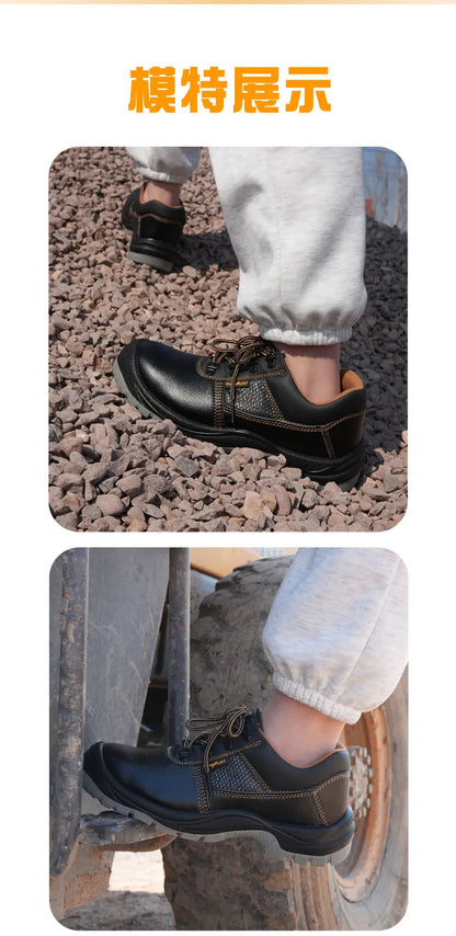 Anti-Smashing Anti-Piercing Labor Protection Shoes New Style Slip-Resistant Wear-Resistant Oil-Resistant Safety Work Footwear