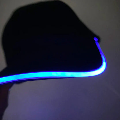 Hot LED Light Up Baseball Cap Neon Colorful Glowing Adjustable Sun Hats For Women Men Night Running Caps Travel Supplies