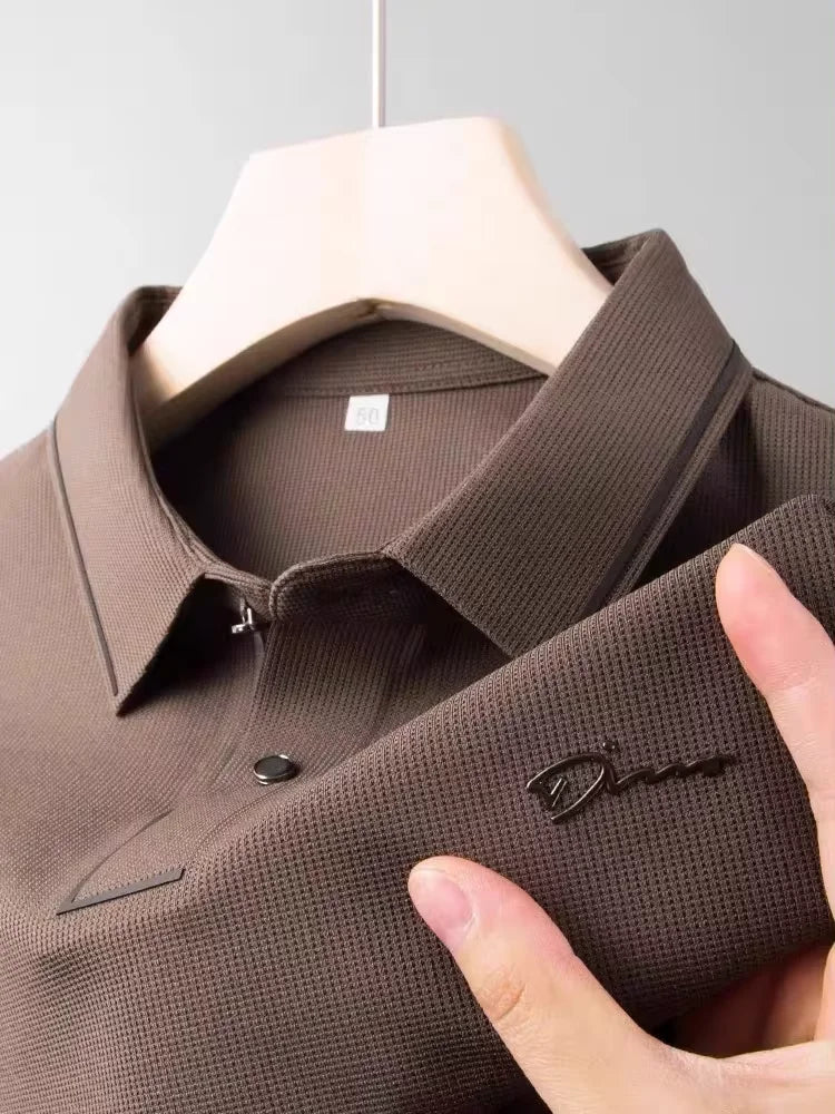 High end designer brand short sleeve POLO shirt men cool breathable summer T-shirt fashionable embroidery casual men's clothing