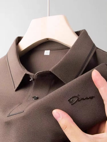 High end designer brand short sleeve POLO shirt men cool breathable summer T-shirt fashionable embroidery casual men's clothing