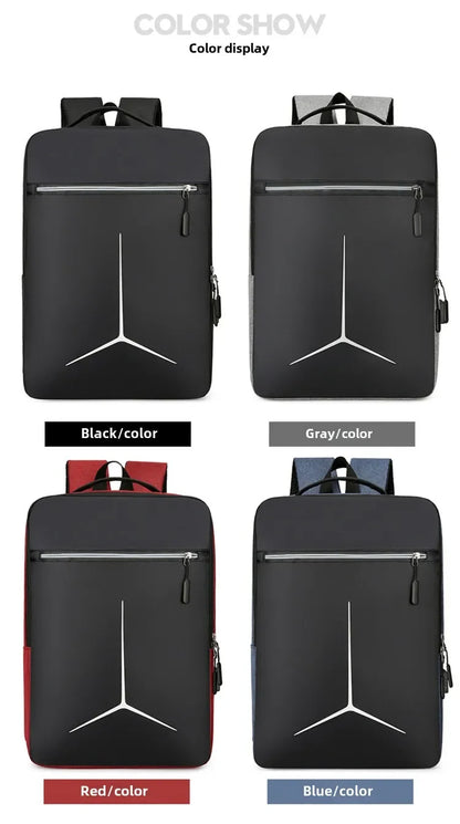 New Anti-theft USB Waterproof Hard Case Travel Smart Laptop Motorcycle Backpack Man EVA Fashion Business Men's Shell Backpack