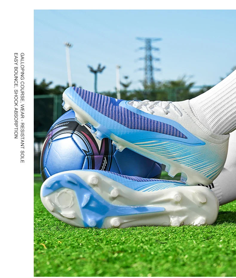 New Football Shoes Professional Low-top Soccer Field Cleats Outdoor Breathable Athletic Spikes Youth Boys Football Shoes Unisex