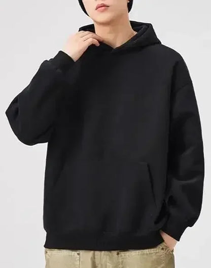 Khaki Hoodie Men Women Anime Character Print Pullover with Japanese Kanji Sleeve Design and Chest Logo Casual