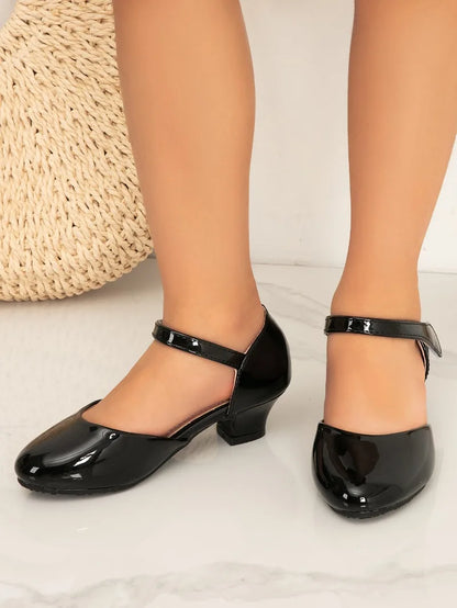 New Elegant Kids High Heels Fashion Stage Performance Princess Shoes for Girls Sweet Versatile Children Fashion Causal Sandals