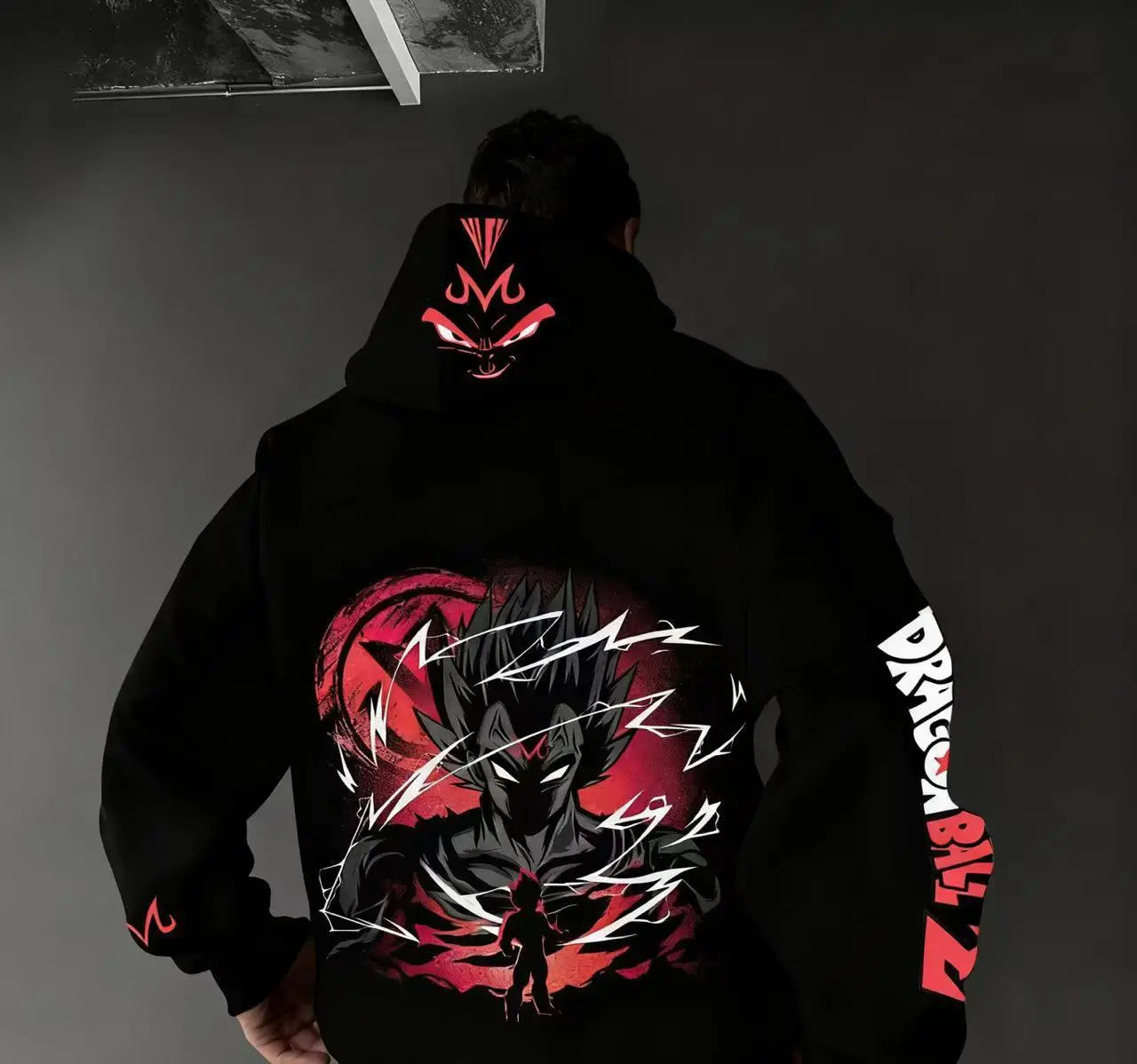 Men Anime Clothes Dragon Ball Z Hoodie Goku Saiyan Loose Fit Big Size 5XL 6XL Casual Streetwear