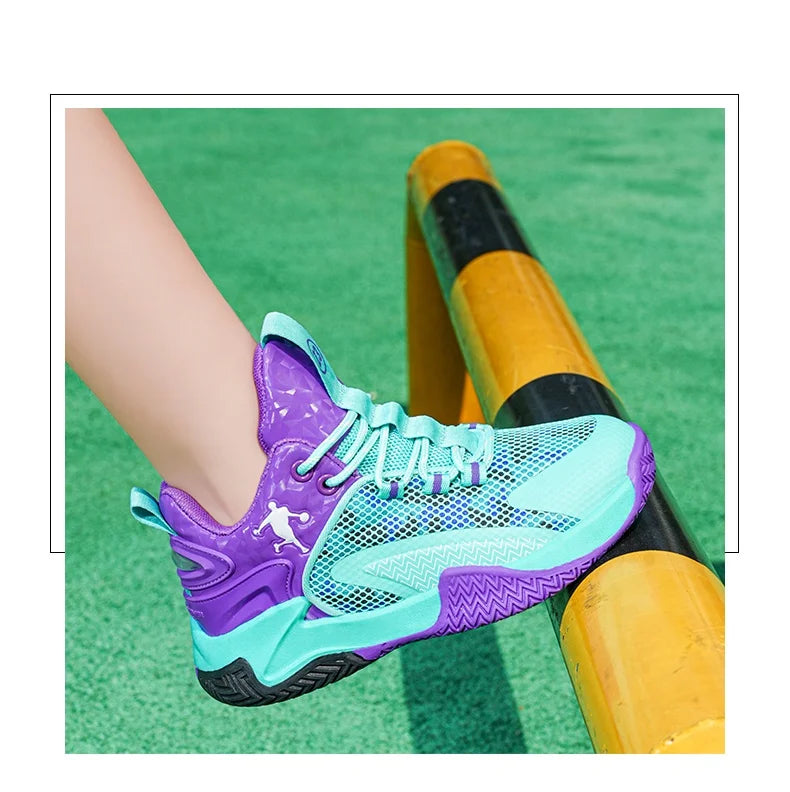 Kids Basketball Shoes Boys Sneakers Non-slip Child Trainer Basket Shoes Outdoor Children Sport Shoes Zapatillas De Deporte