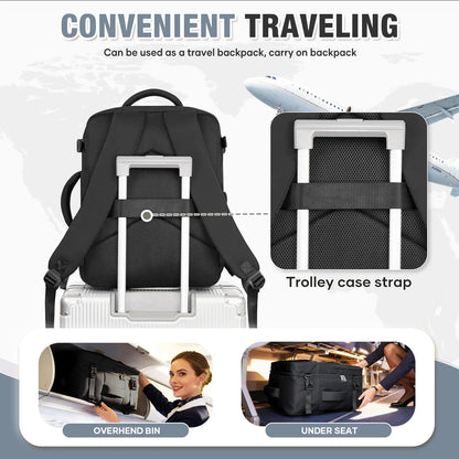 Luggage Cabin Bag, 40x30x20 Bag Men Women 15.6inch Laptop Bag Business  Travel Backpack，College School Backapck