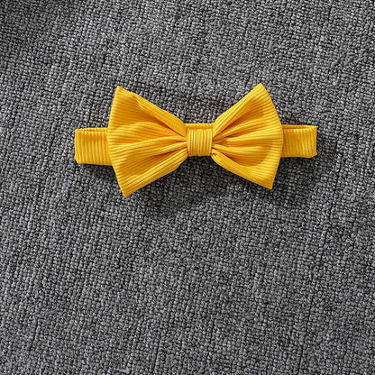Girls 4-7 Yellow Summer Casual Dress, Front Ruffled Sleeve Design with Bow & Daisy Print Tulle Skirt, Daily Kids Outfit