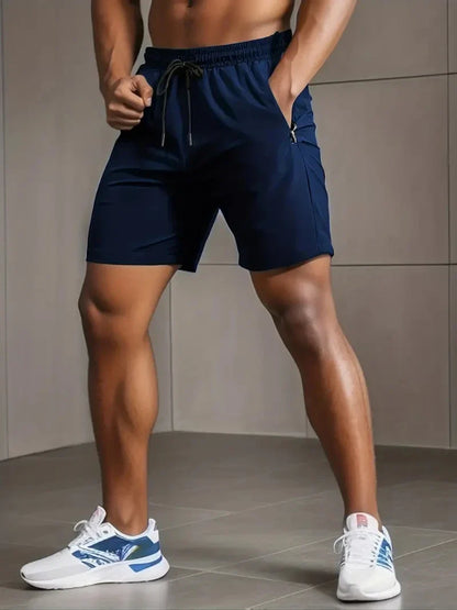 Summer Shorts Men Gym Sport Running Squat Fitness Workout Man Short Pants Breathable Quick-drying Drawstring Mens Shorts
