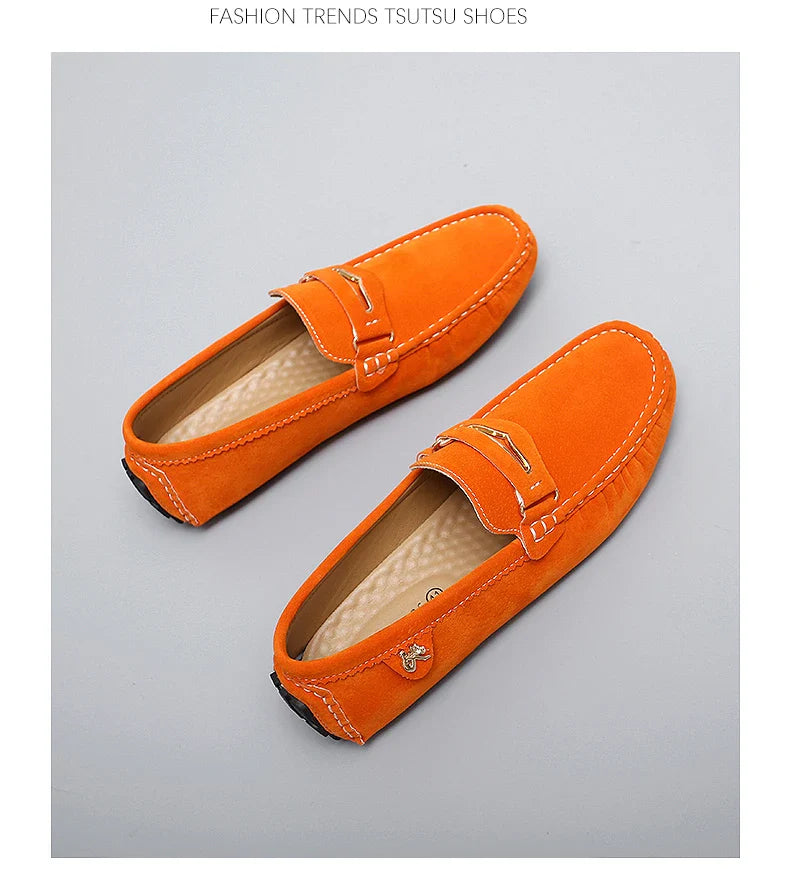 48 Extra Large Size Frosted Couple Style Halloween Gift 2025 Autumn New Beanie Shoes British Style Slip-On Lazy Men's Shoes Driving Lightweight Non-Slip Casual Leather Shoes