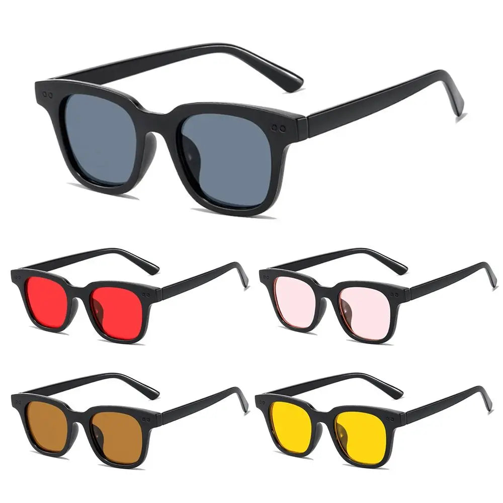 New Vintage Ocean Lens Sun Glasses Cycling Sunglasses for Men Women Fashion Square Frame Sunglasses UV Protection Eyewear Shades
