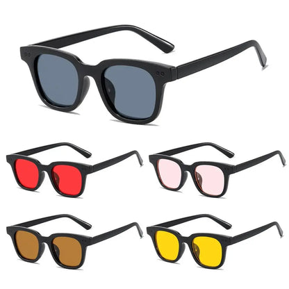 New Vintage Ocean Lens Sun Glasses Cycling Sunglasses for Men Women Fashion Square Frame Sunglasses UV Protection Eyewear Shades