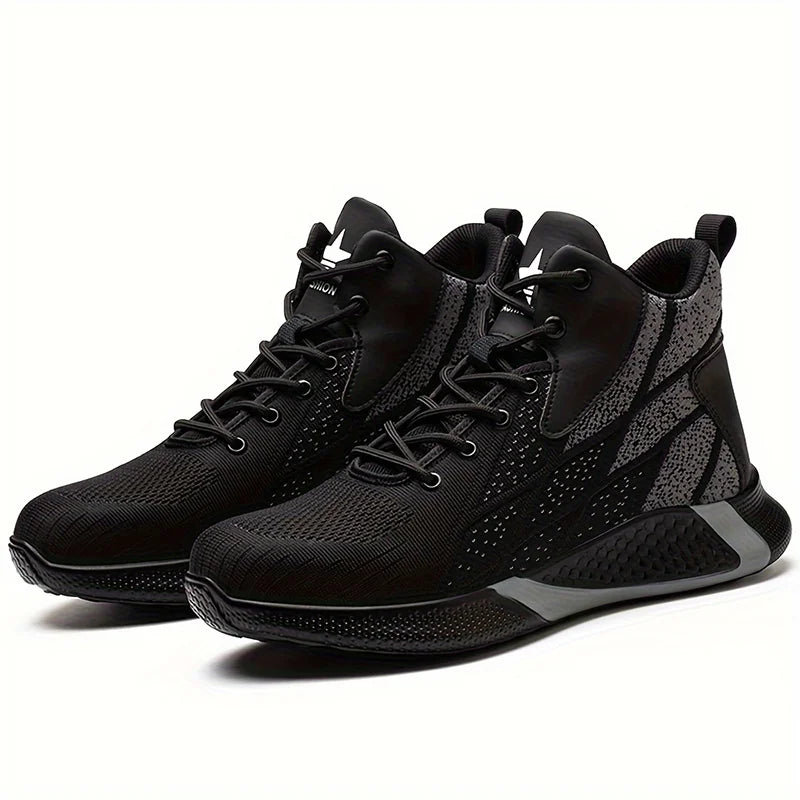 Man Safety Shoes Puncture-Proof Work Sneakers Lightweight Work Shoes Men Steel Toe Anti Smash Safety Boots Indestructible Shoes