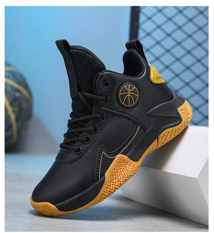 Children Basketball Shoes For Boys Girls Outdoor Trainning Non-slip Kid's Student Casual Running Sneaker Size 31-40