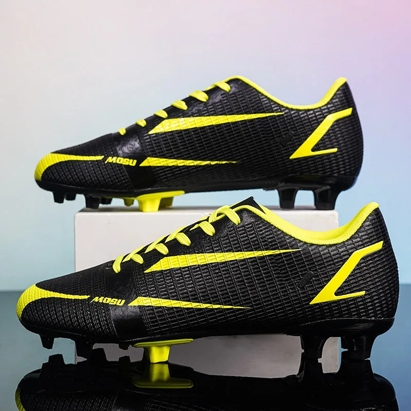 New Outdoor Men Soccer Shoes Adult Cleats Long Spikes Football Boots Training Sport Footwear Sneakers Non Slip Training Unisex