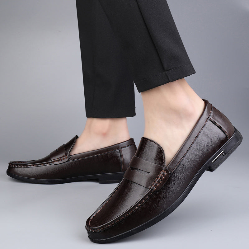 Genuine Leather Men Shoes Casual Italian Men Loafers Breathable Office Shoes Men Designer Slip On Driving Shoes Plus Size 38-46
