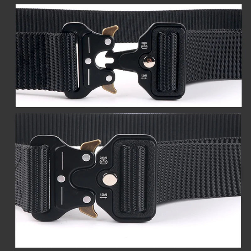 Plus Size 150cm 170cm Tactical Belt Quick Release Outdoor Military Belt Soft Real Nylon Sports Accessories Men Women Black Belts