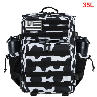 35L Tactical Backpack for Women Men Molle Outdoor Travel Camping Hiking Bag Sports Weekend Athlete Gym Rucksack Dual Cup Holders