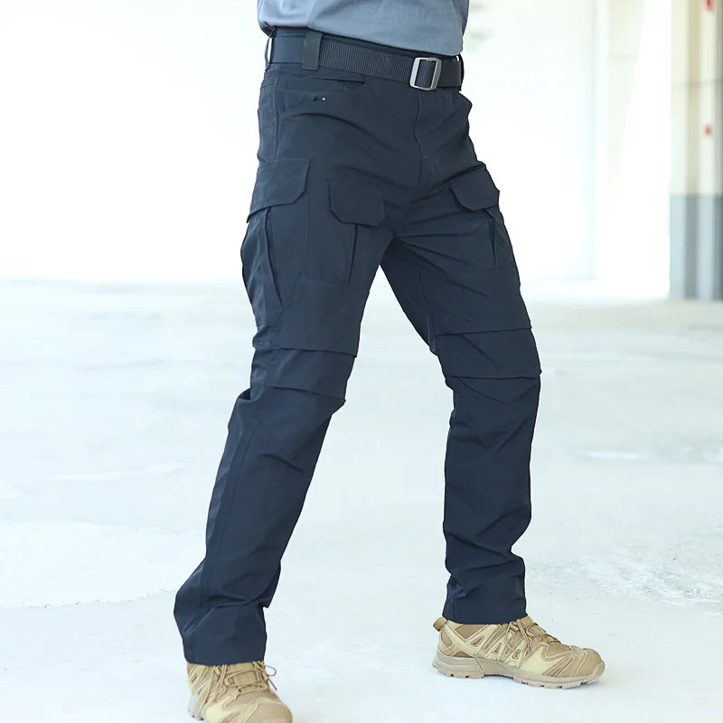 summer Multi-pocket Work Tactical Pants Men Outdoor Waterproof Sports Hiking Climbing Pants Combat Military Cargo Trousers