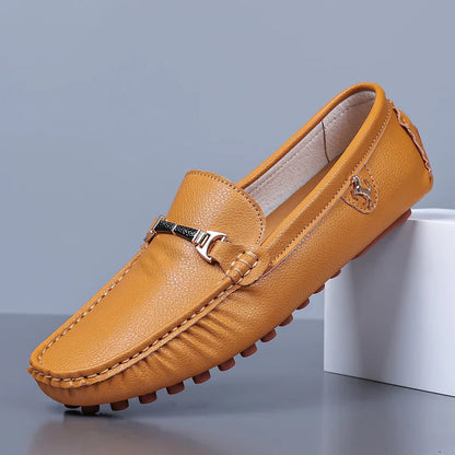 Handmade Leather Casual Men Shoes Design Loafers Man Comfortable Slip on Men Loafers Hot Sale Moccasins Driving Shoes