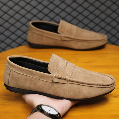 Men Loafers Soft High Quality Spring Autumn Shoes Men Casual Shoes Warm Slip on Flats Driving Shoes