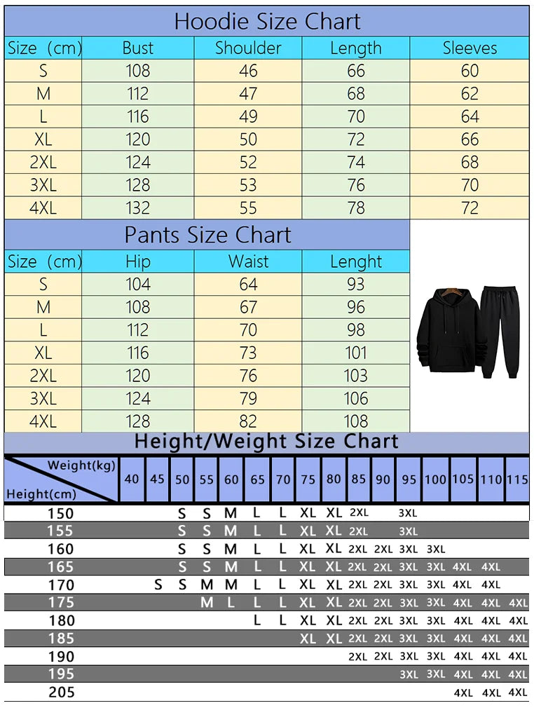 2025 New Arrival Men's Tracksuit Black Letter Print Sweatshirt + Pants Urban Causal Fashion Sportswear Fall/winter Sports Suit