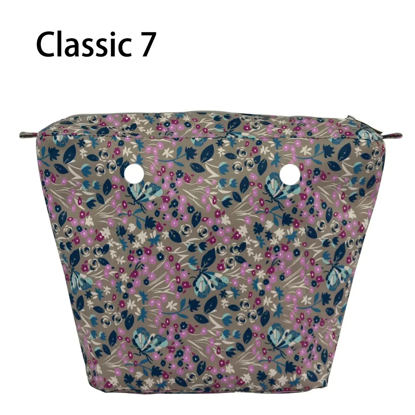 Composite Twill Cloth Waterproof Inner Lining Insert Zipper Pocket for Classic Mini Obag Senior Inner Pocket for O Bag