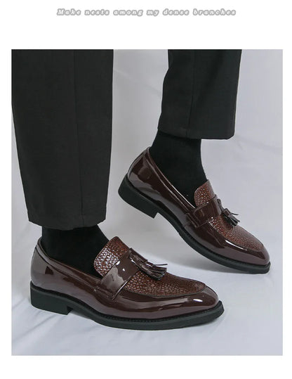 Classic Social Formal Leather Shoes Men Party Leather Casual Business Shoes Men Leather Loafers High Quality Men's Dress Shoes