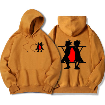 Japan Anime Graphic Xx Prints Hoodies Mens Oversized Casual Streetwear Fleece Pullovers Street Clothes Hip Hop Fashion Hoody