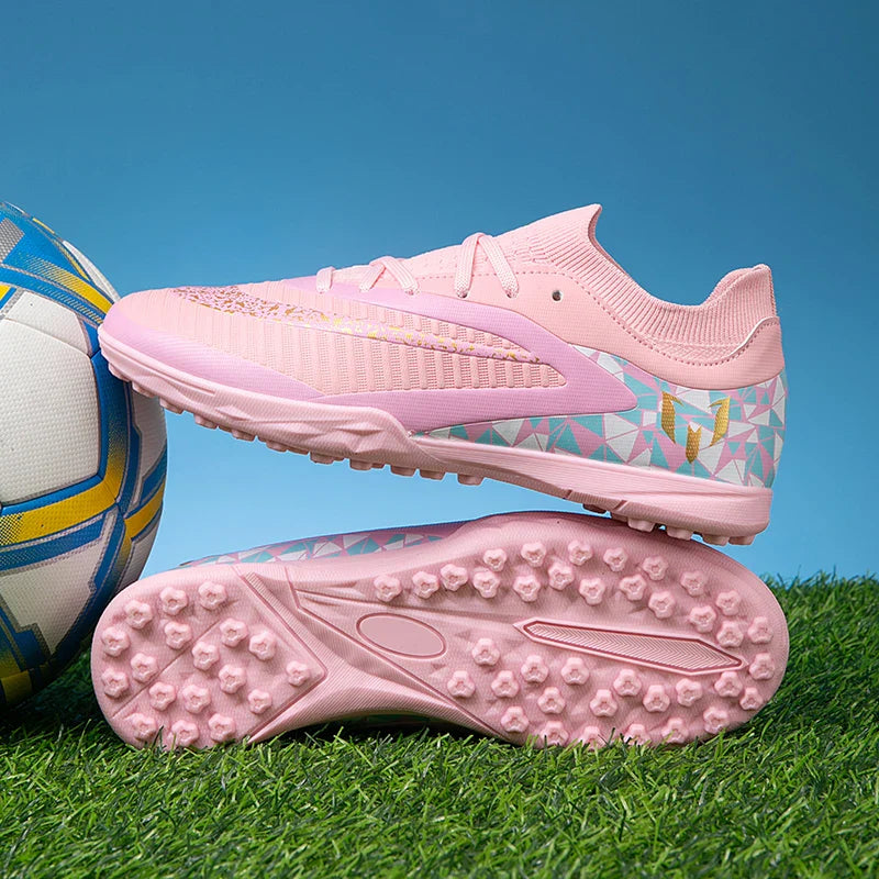 New Kid Match Boys Soccer Shoes Comfortable Outdoor Match Professional Football Boots Sneakers Non-Slip Sports Shoes Unisex