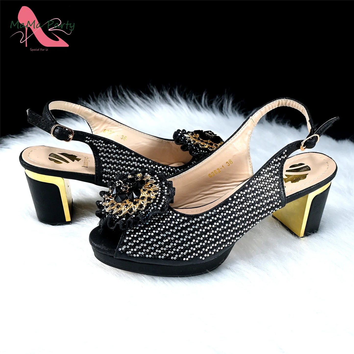 Italian Women Shoes Matching Bag Set in Green Color 7 CM Comfortable Heels with Plaform Elegant Peep Toe Sandals
